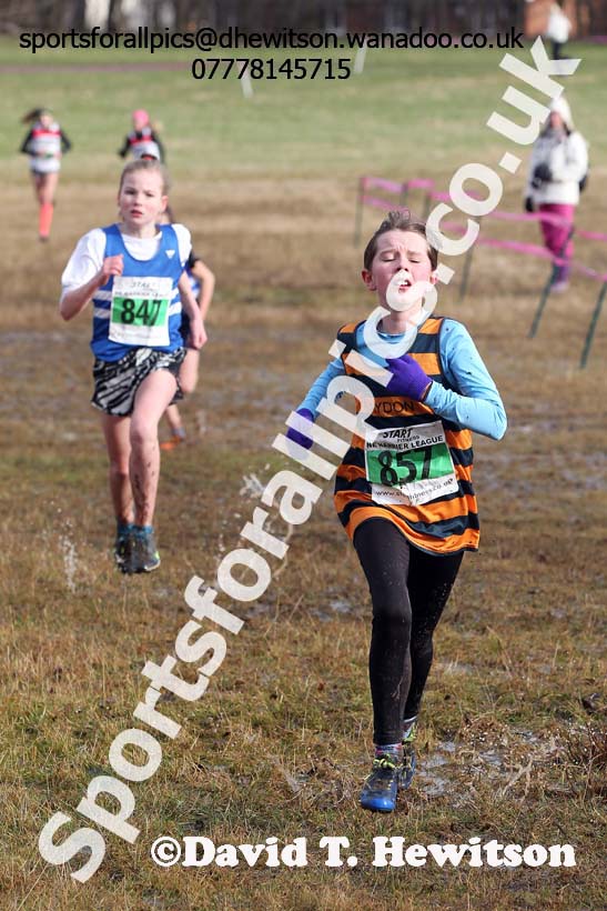 Girls under-13s NEHL, Jarrow. Photo: David T. Hewitson/Sports for All Pics